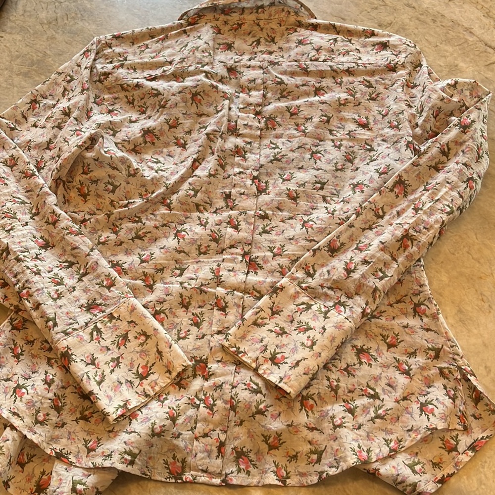 Sportmax Code Floral button down sz M - Picture 5 of 6